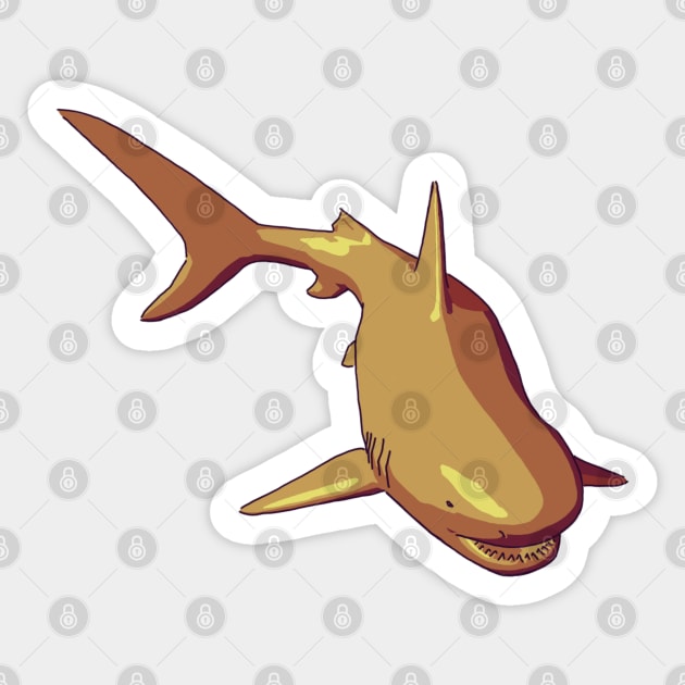 Shark Series - Golden Sister - No Text Sticker by babygunz47